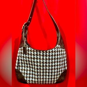 Coach Houndstooth Hobo